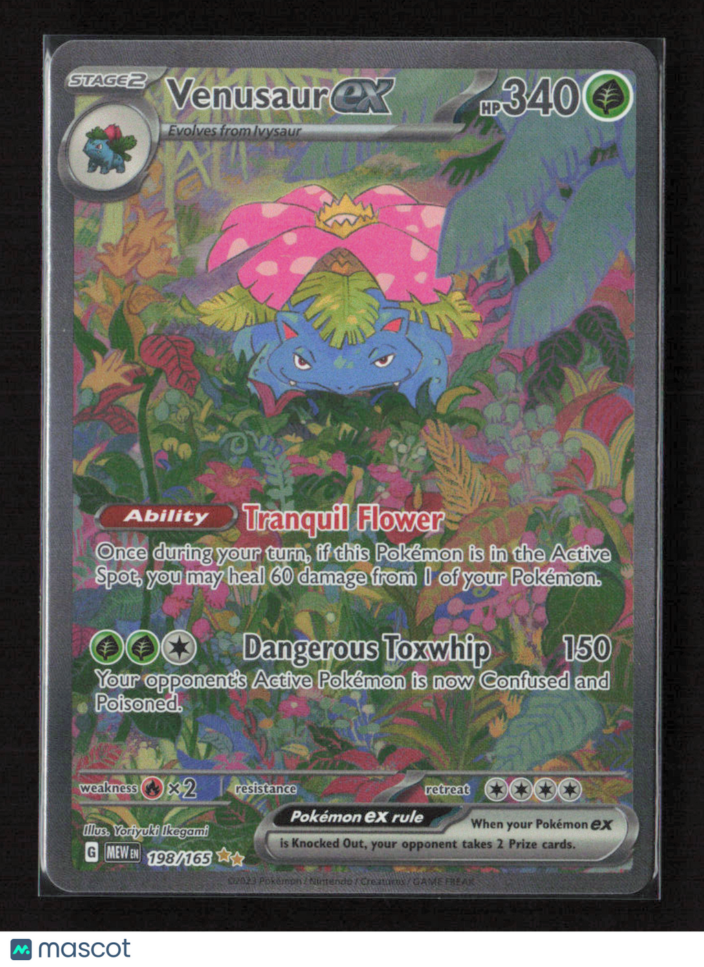 2023 Pokemon Venusaur ex - 198/165 #198/165 Special Illustration Rare