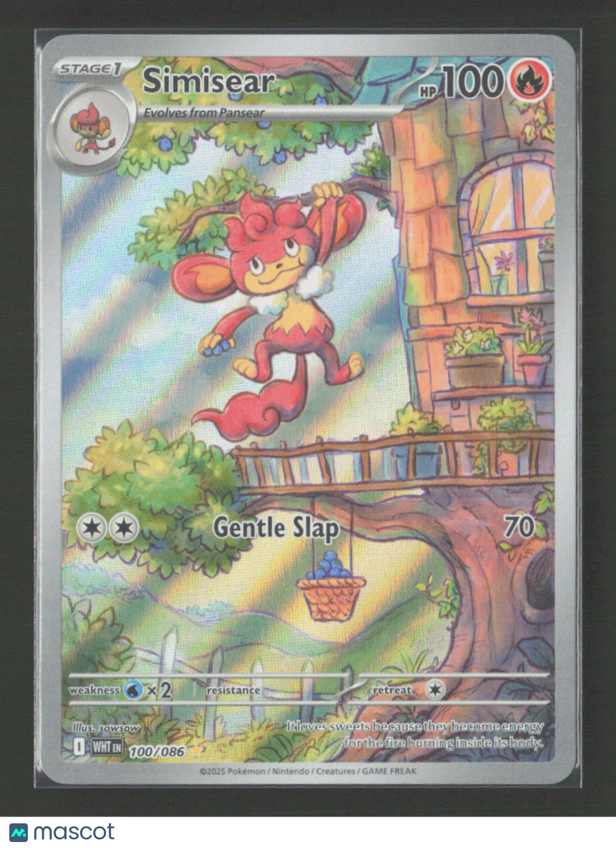 2025 Pokemon Simisear - 100/086 #100/086 Illustration Rare