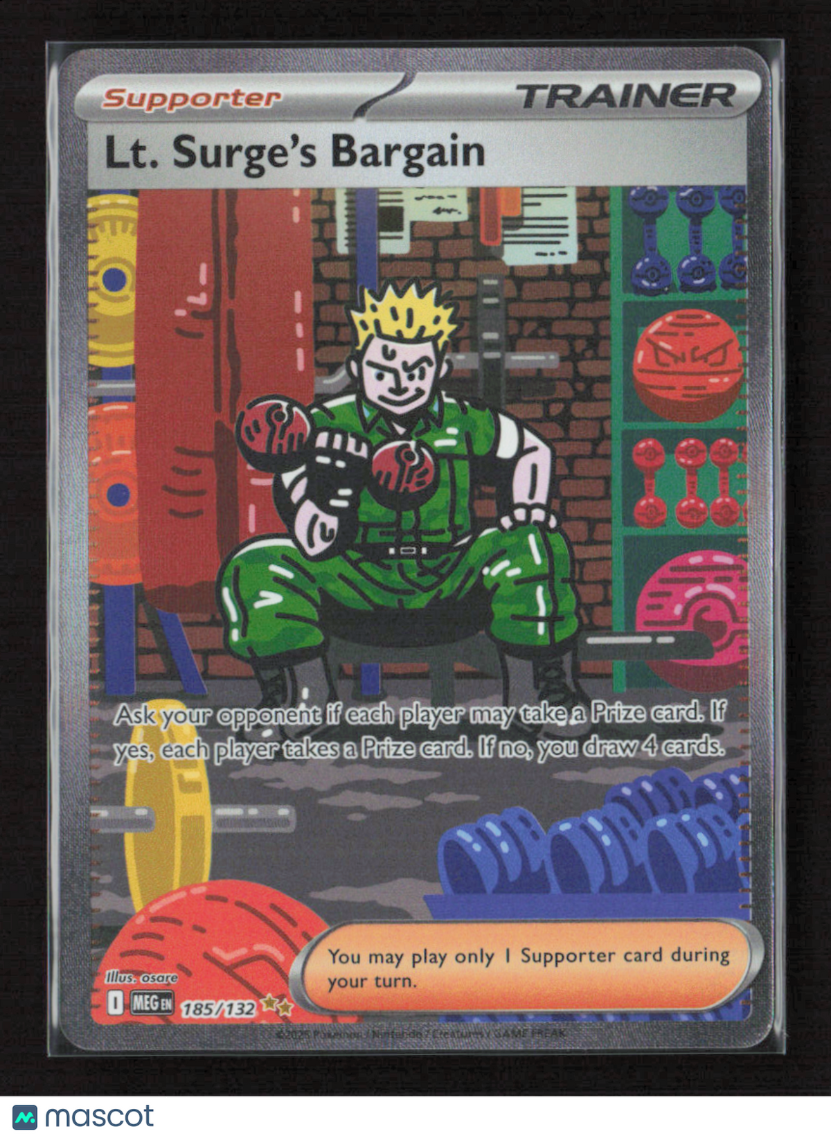 2025 Pokemon Lt. Surge's Bargain - 185/132 #185/132 Special Illustration Rare