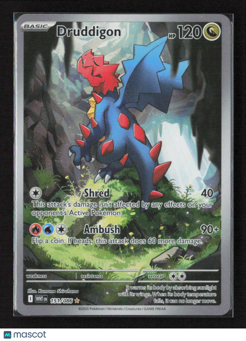 2025 Pokemon Druddigon - 151/086 #151/086 Illustration Rare