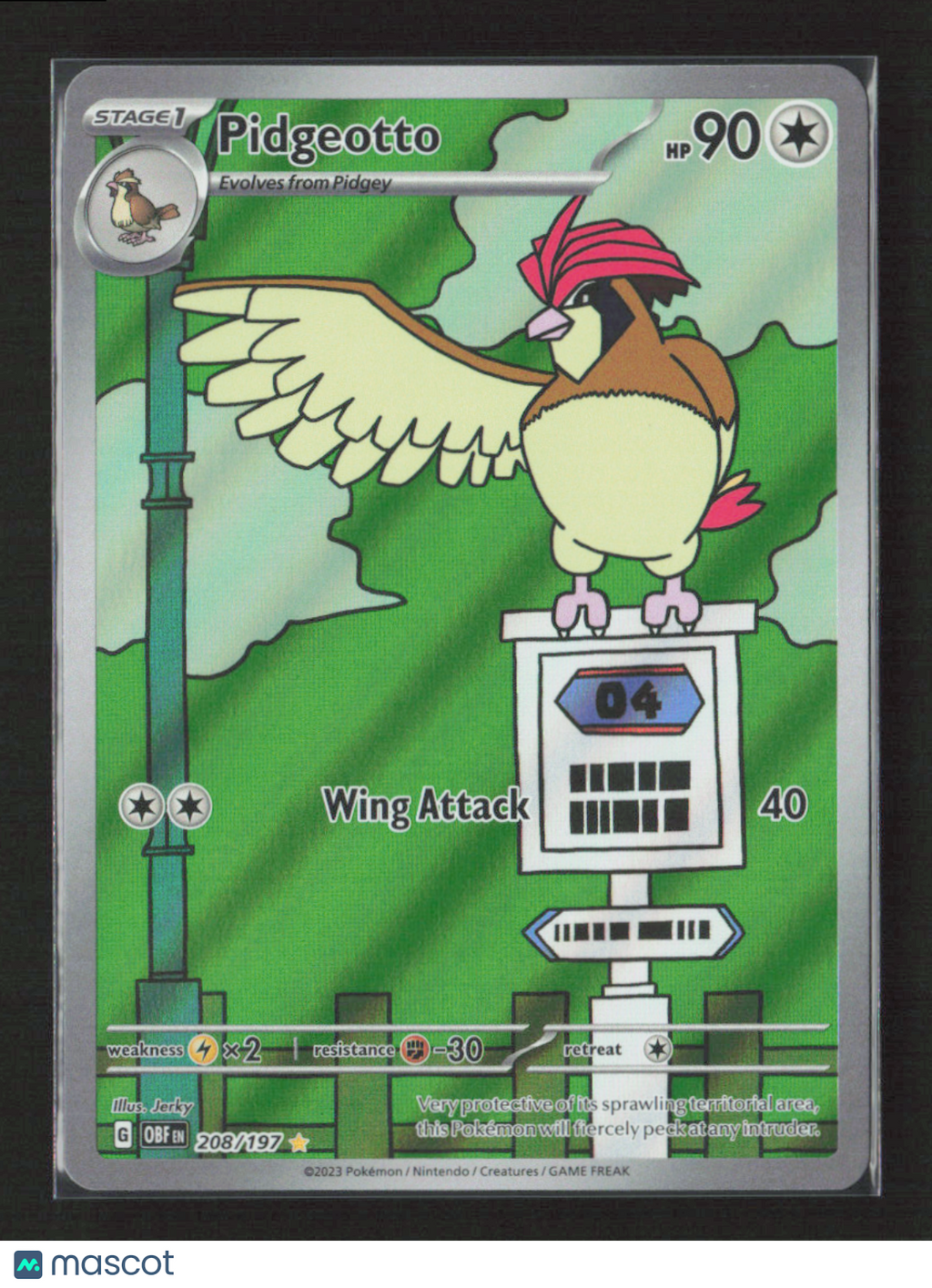 2023 Pokemon Pidgeotto - 208/197 #208/197 Illustration Rare