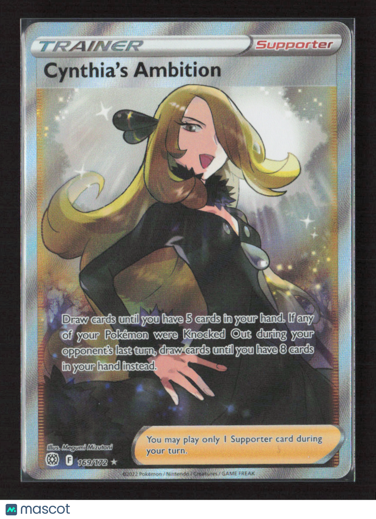 2022 Pokemon Cynthia's Ambition (Full Art) #169/172 Ultra Rare