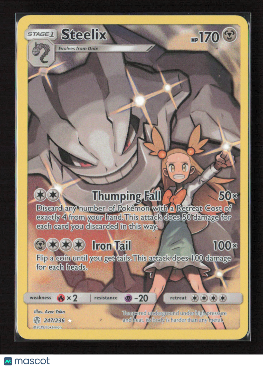 2019 Pokemon Steelix (Secret) #247/236 Secret Rare