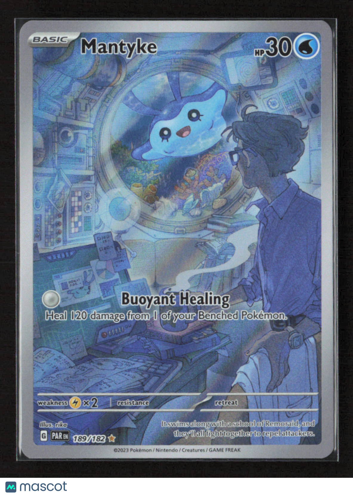 2023 Pokemon Mantyke - 189/182 #189/182 Illustration Rare