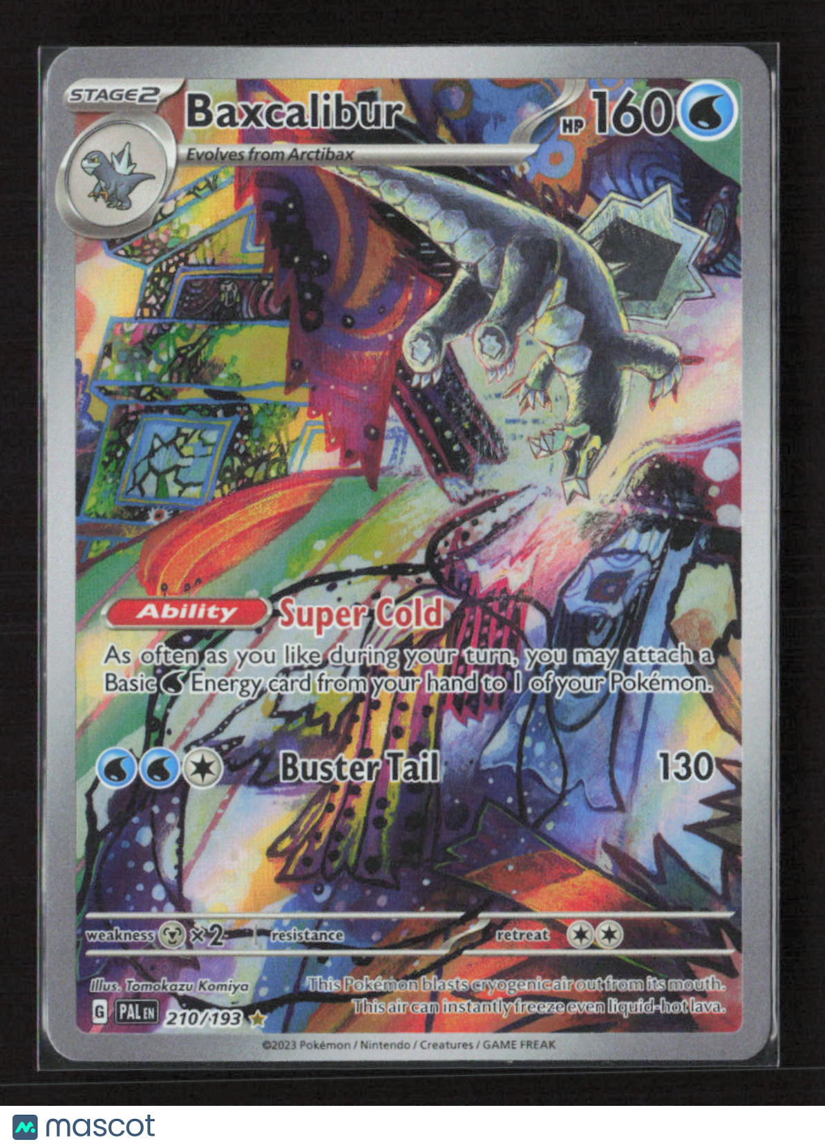 2023 Pokemon Baxcalibur - 210/193 #210/193 Illustration Rare