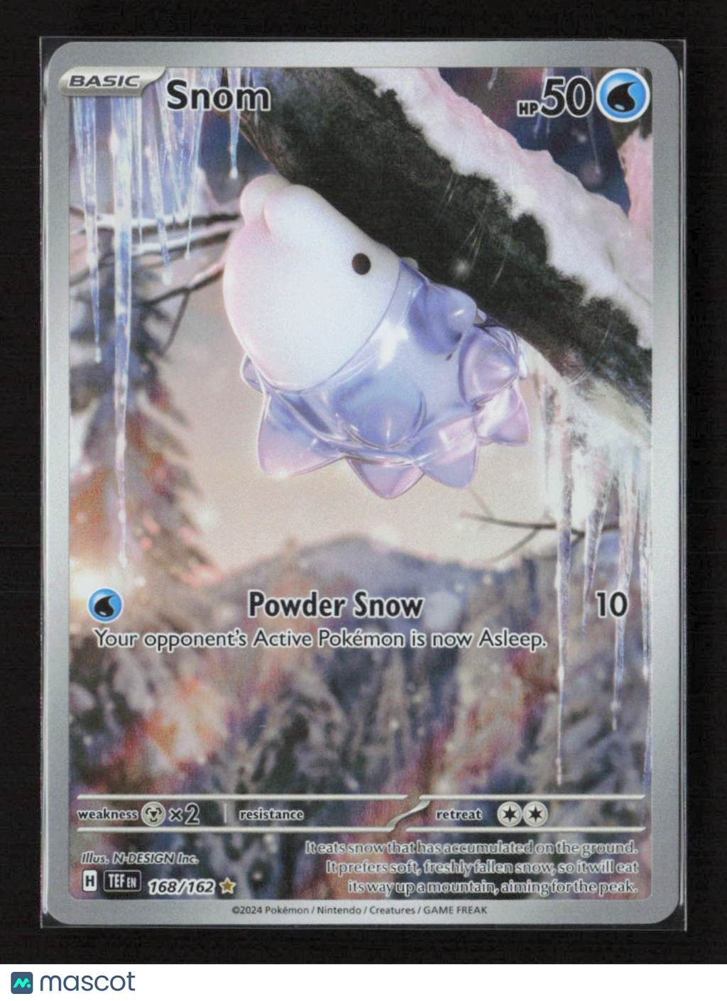 2024 Pokemon Snom - 168/162 #168/162 Illustration Rare