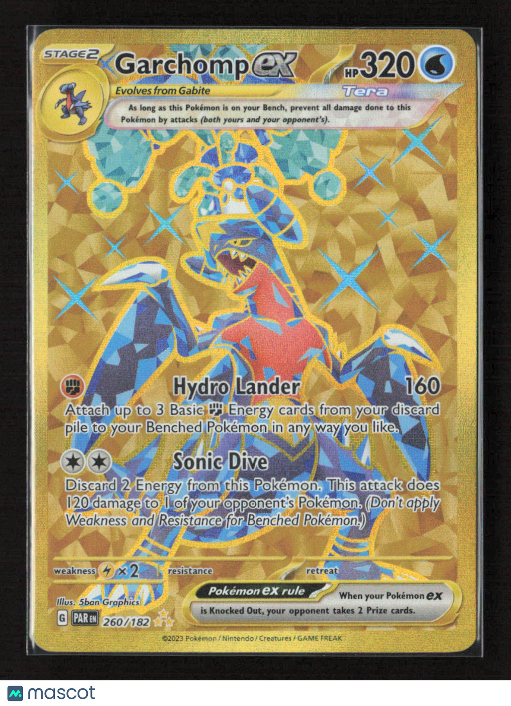 2023 Pokemon Garchomp ex - 260/182 #260/182 Hyper Rare