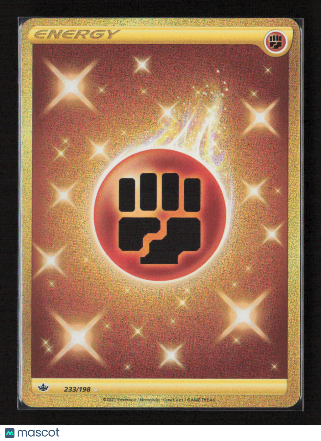 2021 Pokemon Fighting Energy (Secret) #233/198 Secret Rare