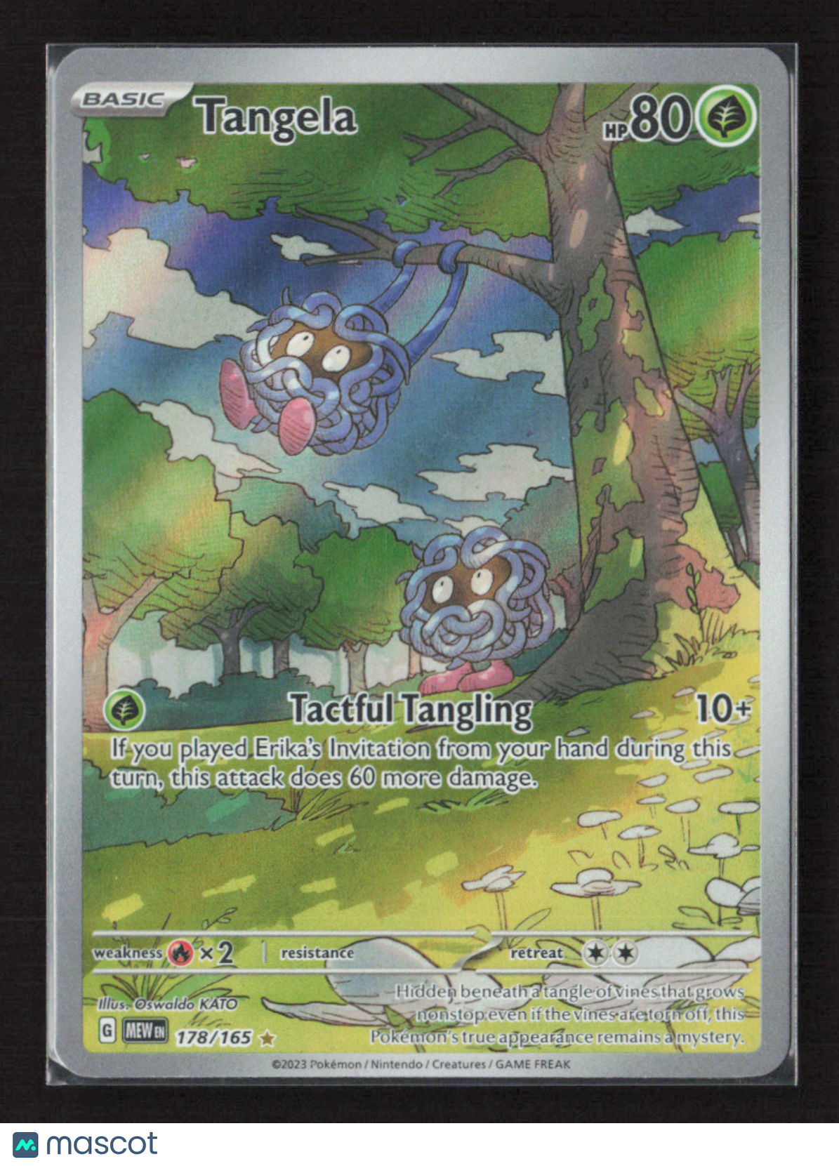 2023 Pokemon Tangela - 178/165 #178/165 Illustration Rare