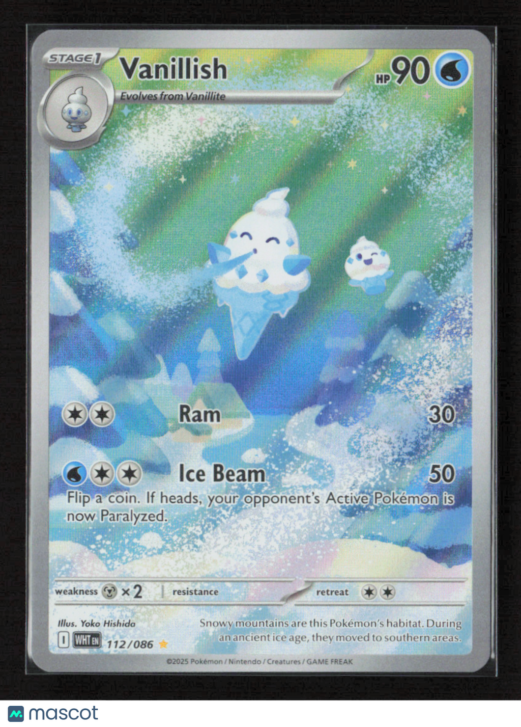2025 Pokemon Vanillish - 112/086 #112/086 Illustration Rare