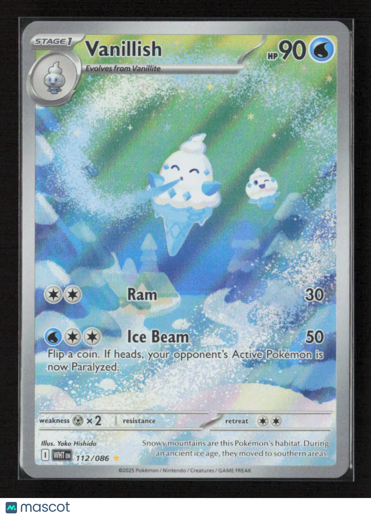 2025 Pokemon Vanillish - 112/086 #112/086 Illustration Rare