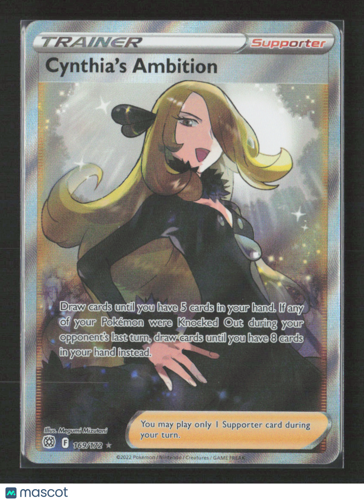 2022 Pokemon Cynthia's Ambition (Full Art) #169/172 Ultra Rare