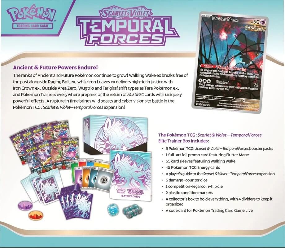 Pokémon TCG: SV05 Temporal Forces Elite Trainer Box