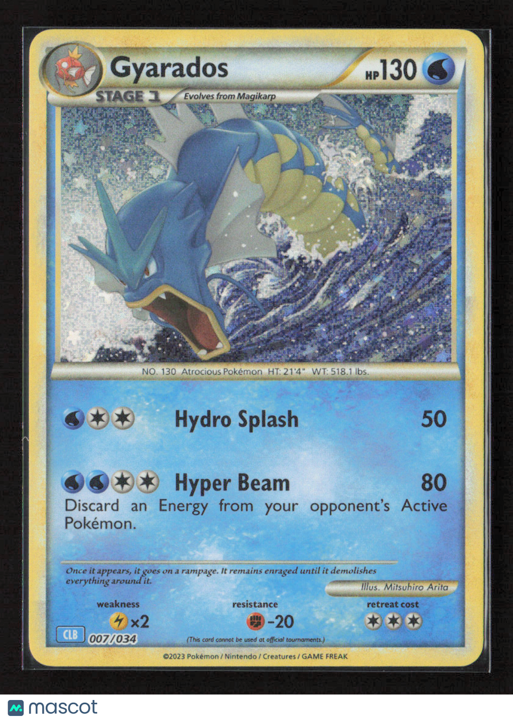 2023 Pokemon Gyarados #007/034 Classic Collection