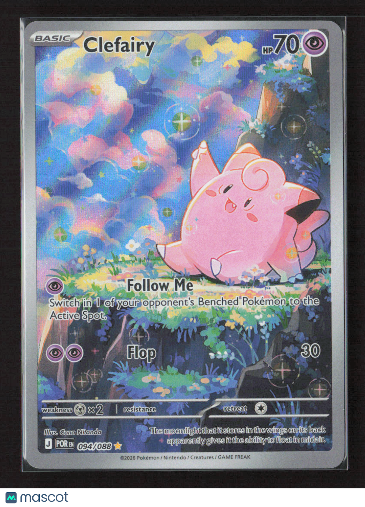 2026 Pokemon Clefairy - 094/088 #094/088 Illustration Rare