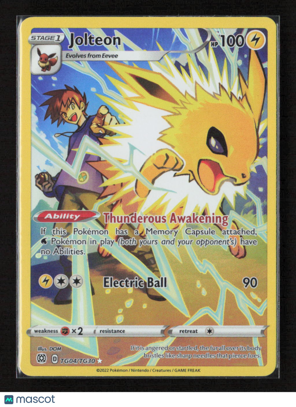 2022 Pokemon Jolteon #TG04/TG30 Ultra Rare