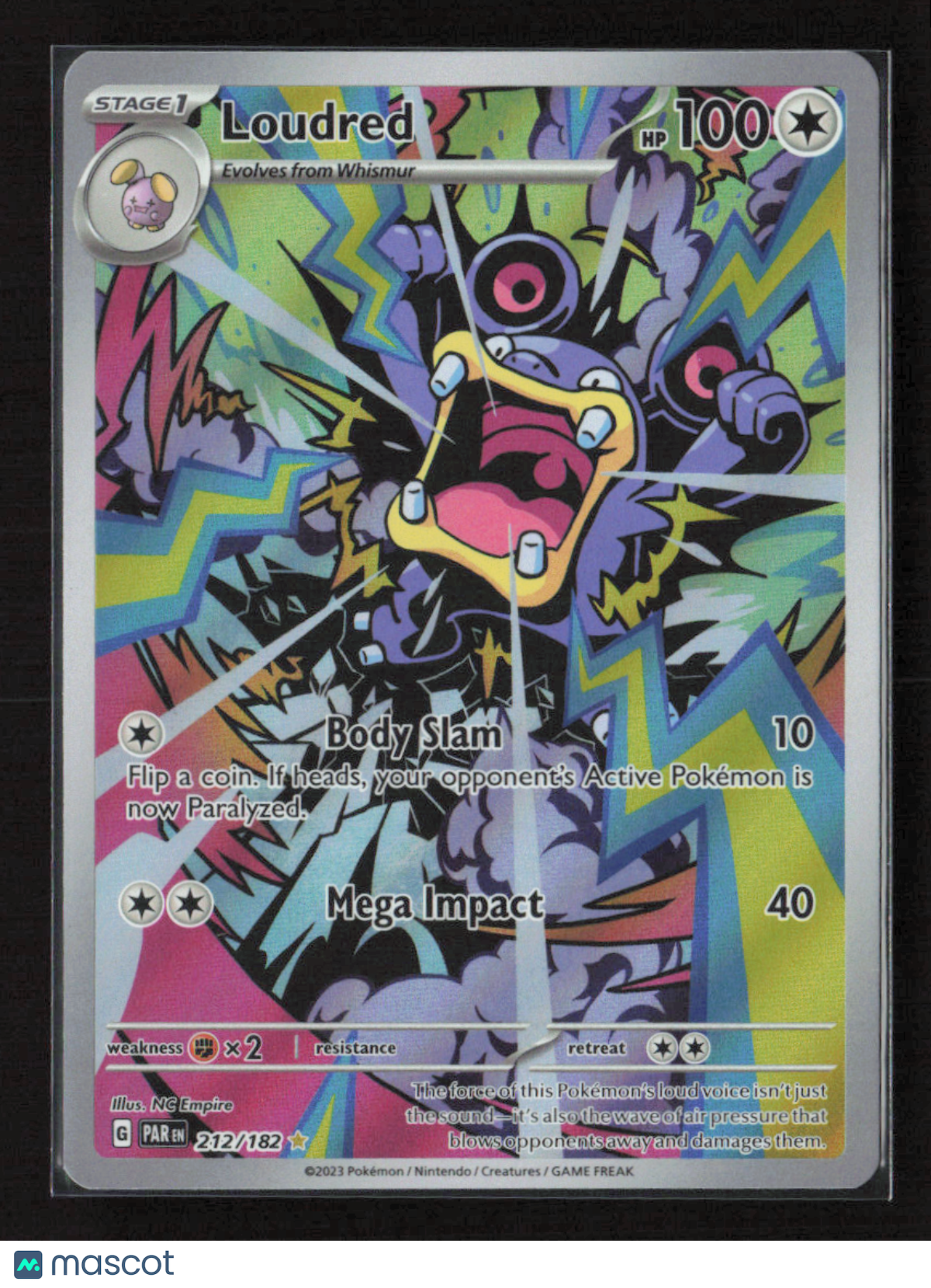 2023 Pokemon Loudred - 212/182 #212/182 Illustration Rare