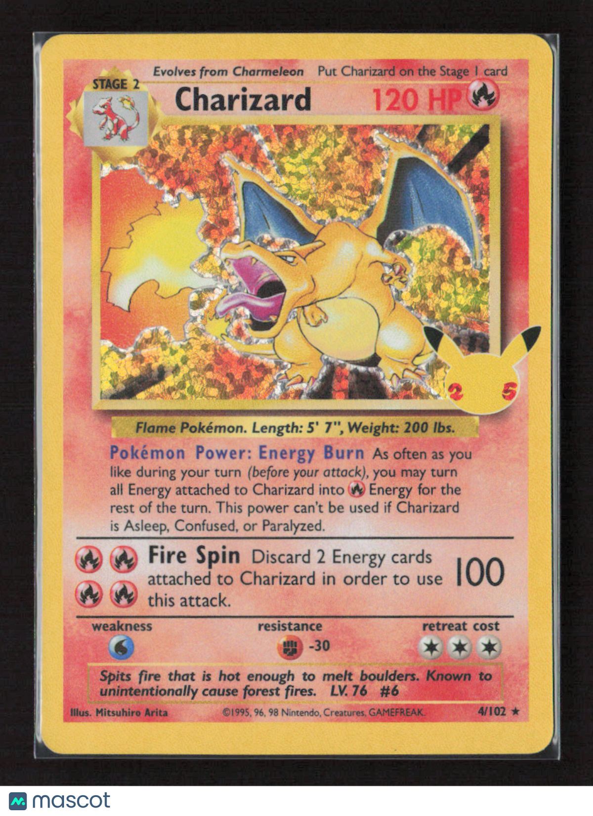 2021 Pokemon Charizard #4/102 Classic Collection