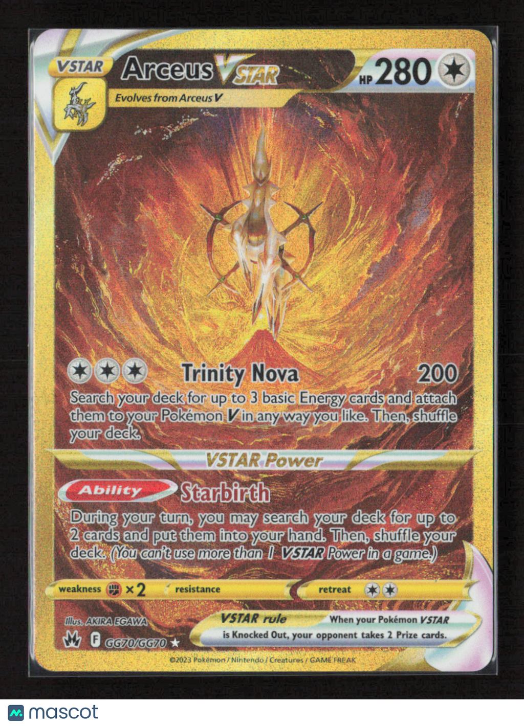 2023 Pokemon Arceus VSTAR (Secret) #GG70/GG70 Secret Rare