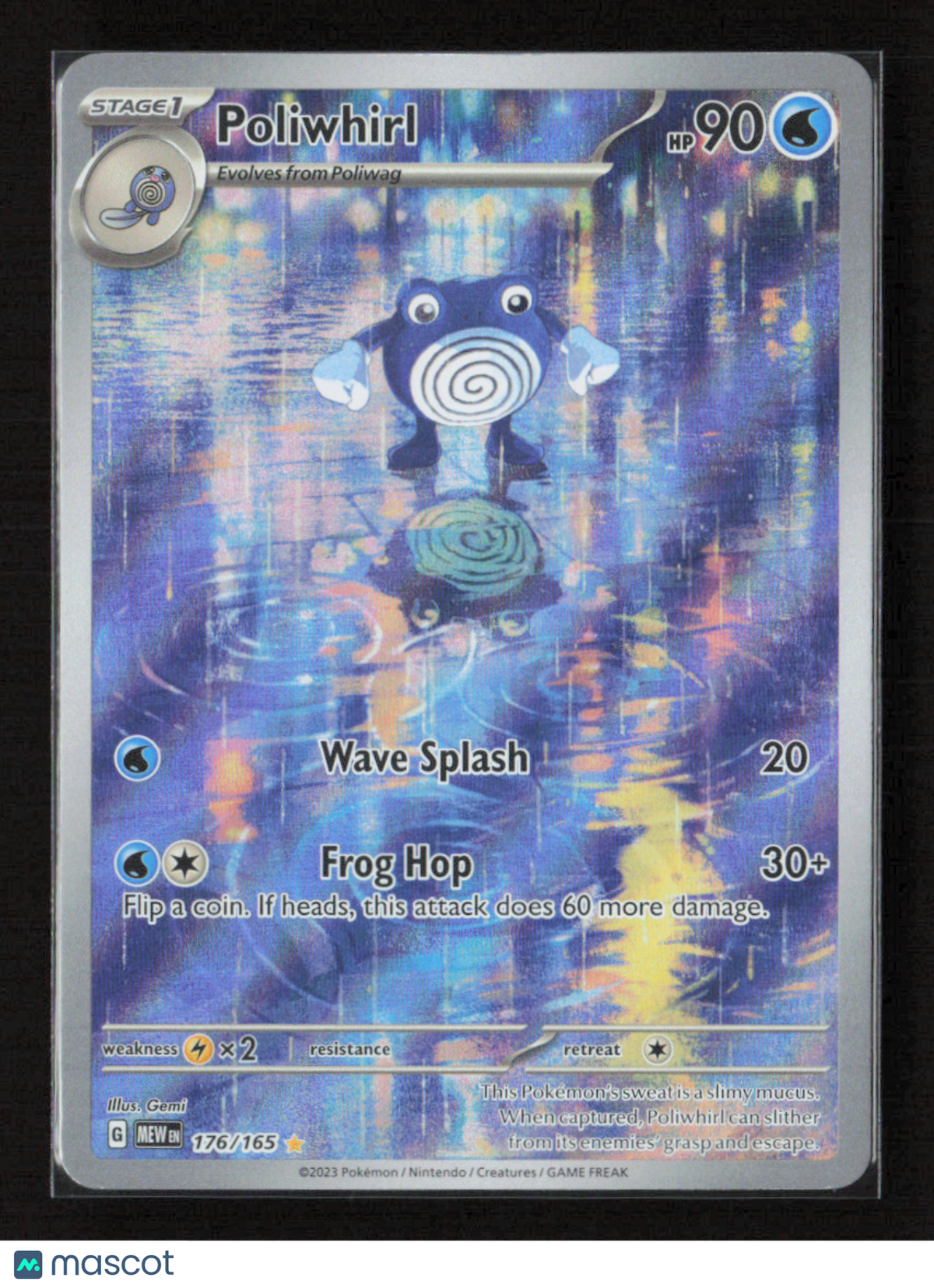 2023 Pokemon Poliwhirl - 176/165 #176/165 Illustration Rare