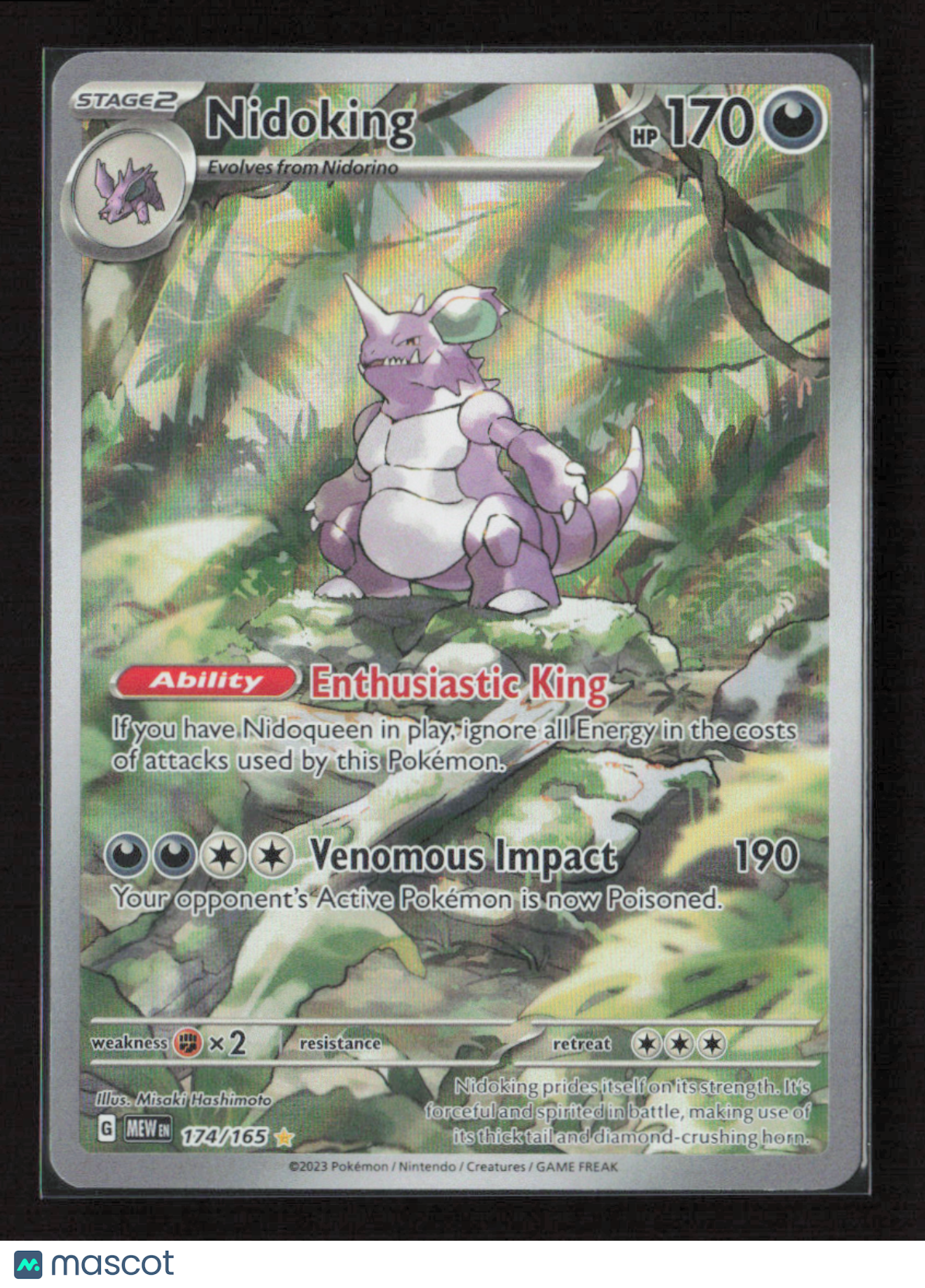 2023 Pokemon Nidoking - 174/165 #174/165 Illustration Rare