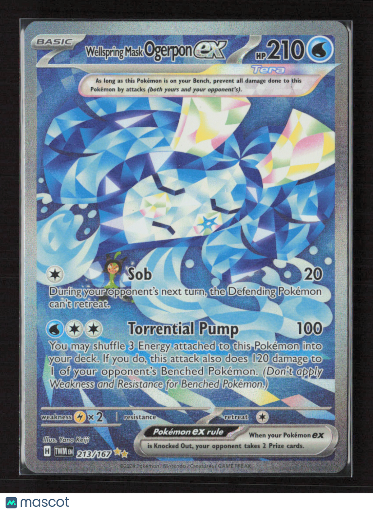 2024 Pokemon Wellspring Mask Ogerpon ex - 213/167 #213/167 Special Illustration Rare