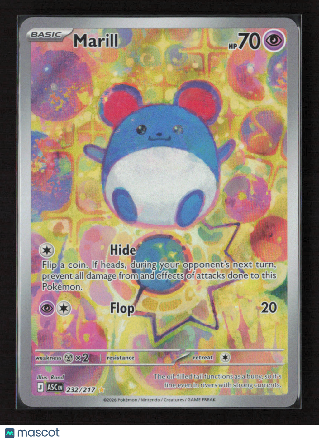 2026 Pokemon Marill - 232/217 #232/217 Illustration Rare