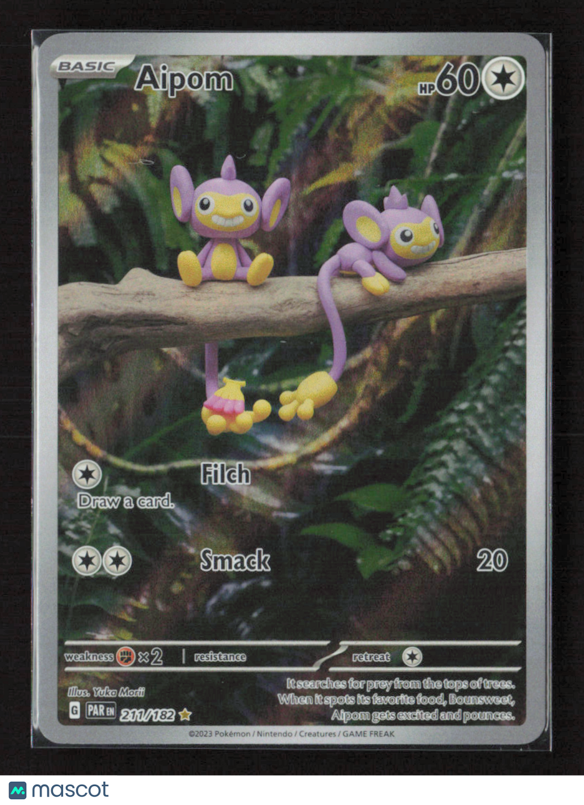 2023 Pokemon Aipom - 211/182 #211/182 Illustration Rare