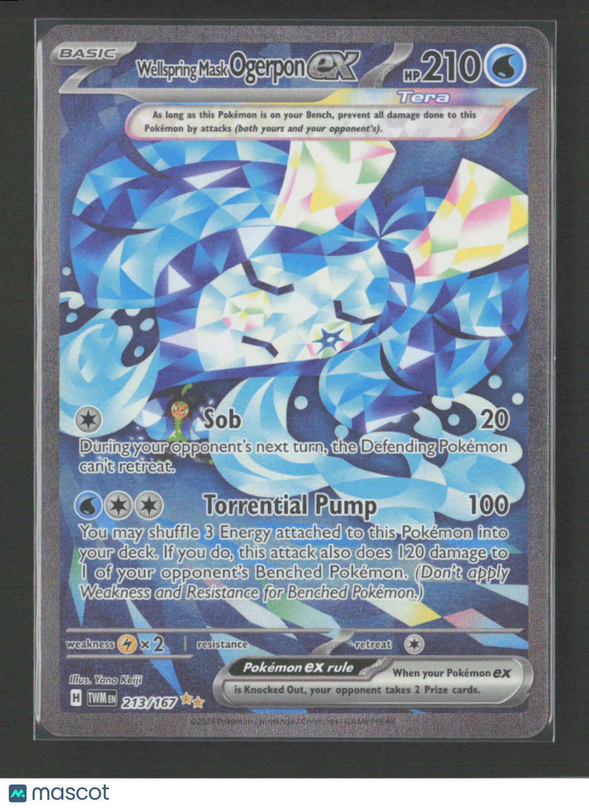 2024 Pokemon Wellspring Mask Ogerpon ex - 213/167 #213/167 Special Illustration Rare