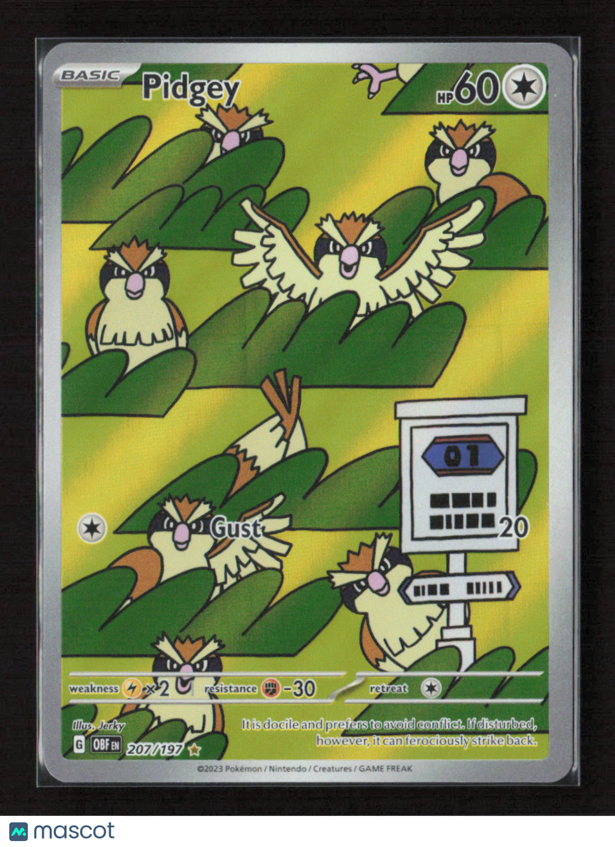 2023 Pokemon Pidgey - 207/197 #207/197 Illustration Rare