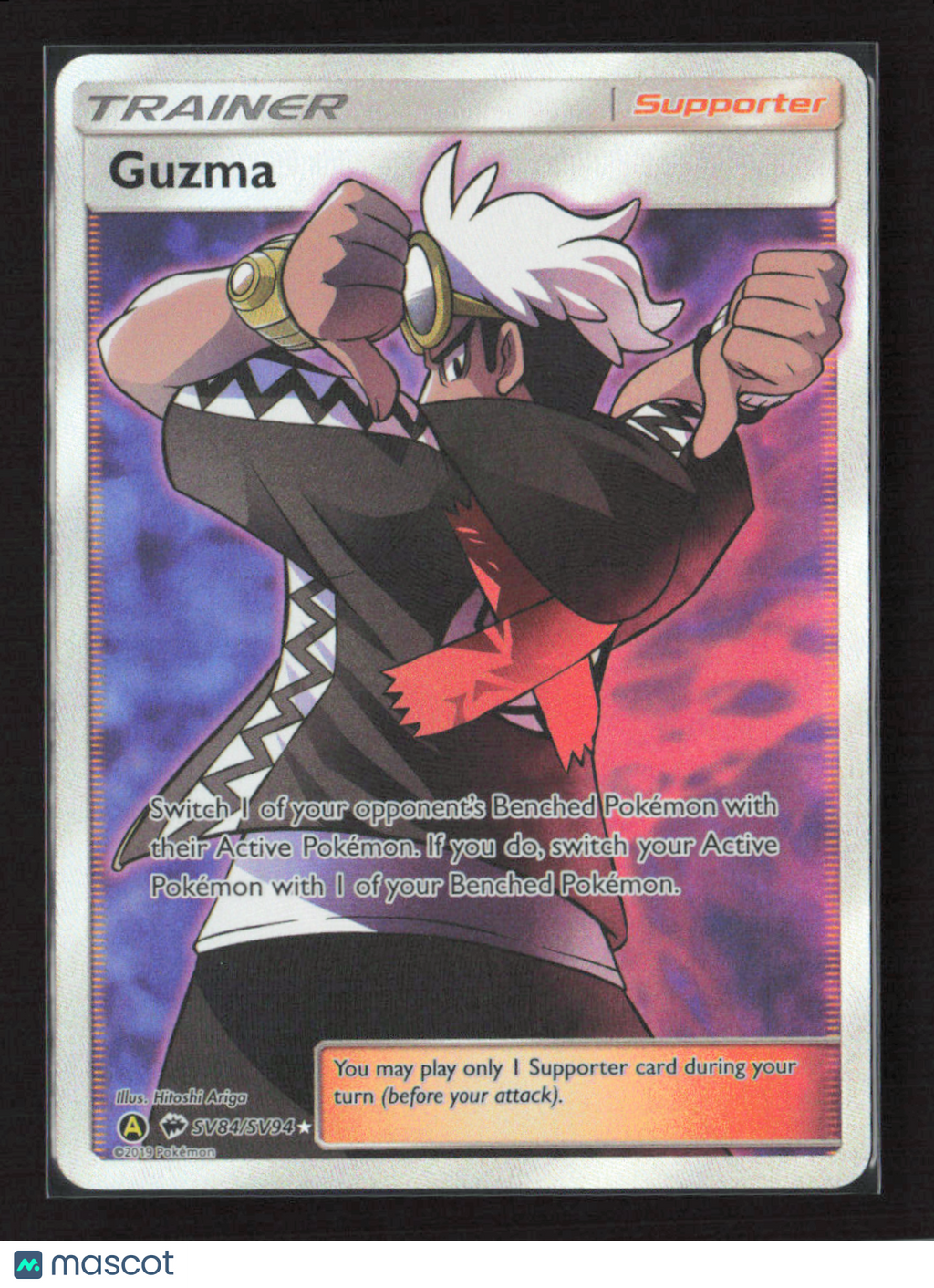 2019 Pokemon Guzma #SV84/SV94 Shiny Holo Rare