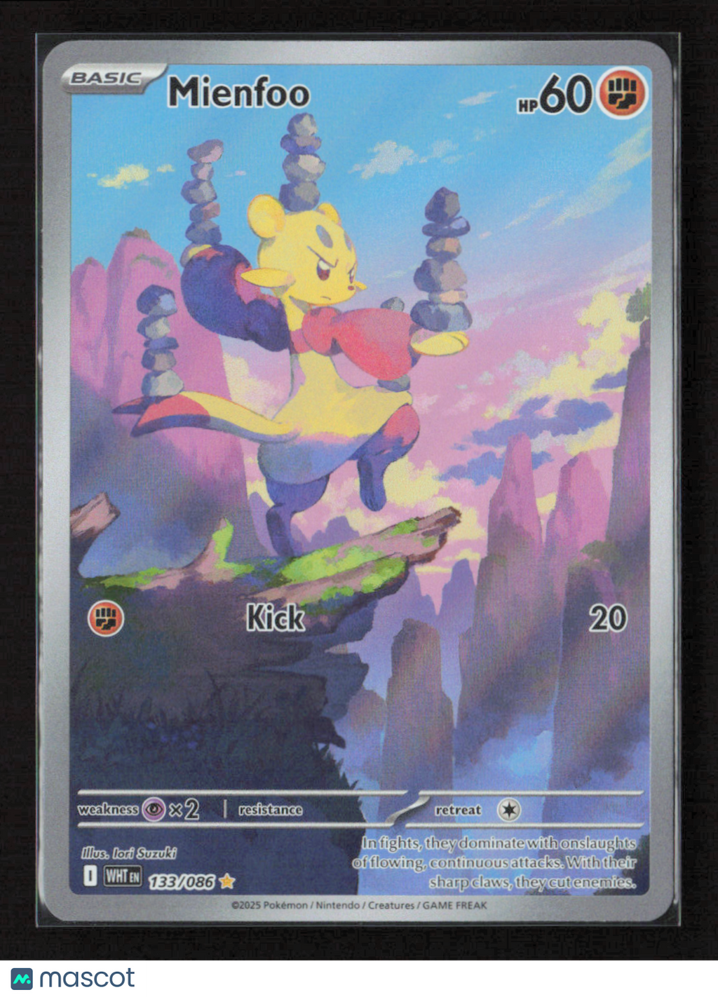 2025 Pokemon Mienfoo - 133/086 #133/086 Illustration Rare