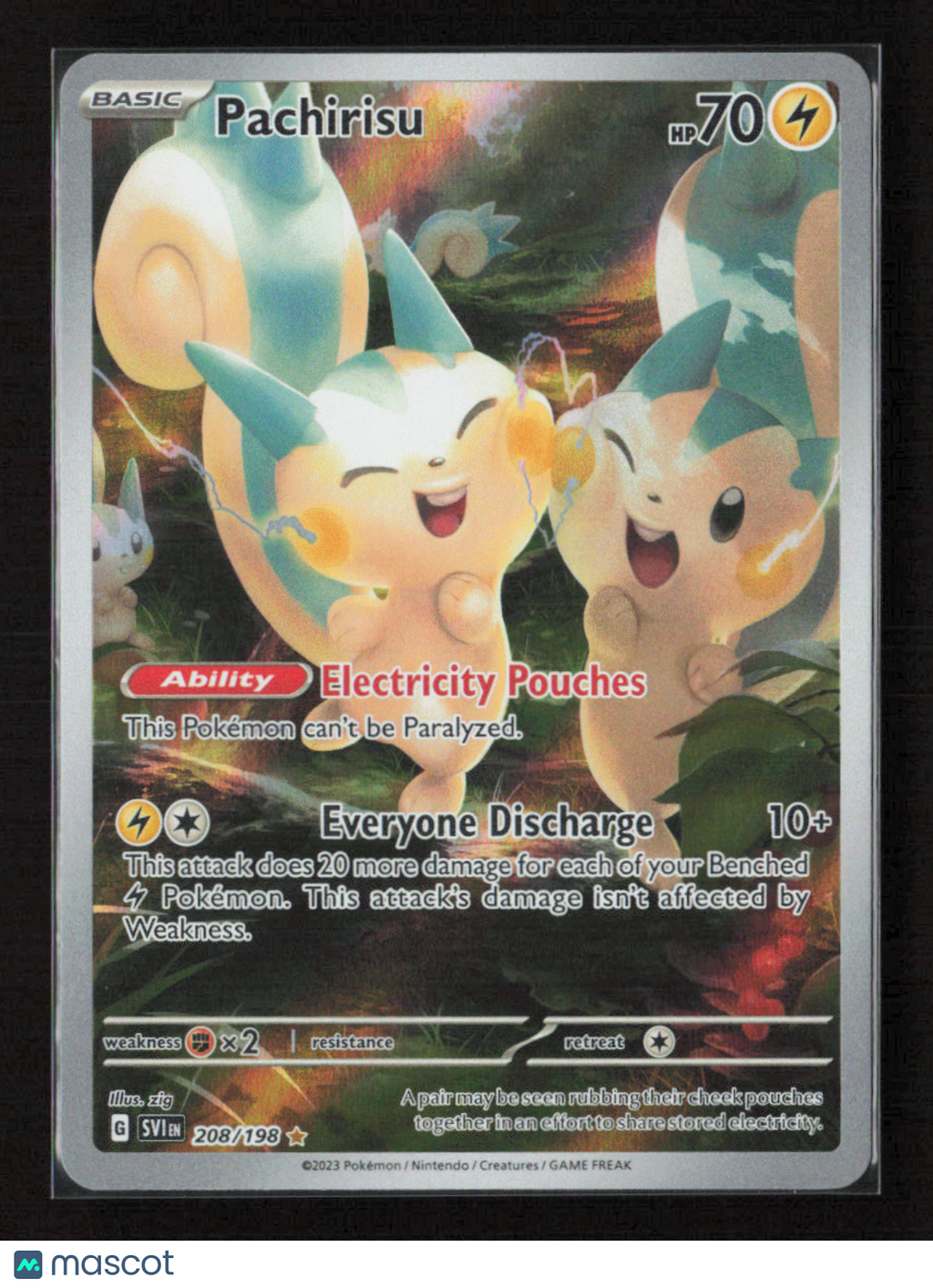 2023 Pokemon Pachirisu - 208/198 #208/198 Illustration Rare