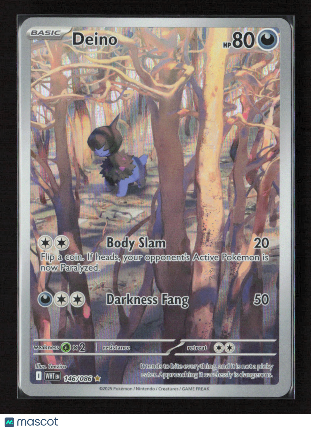 2025 Pokemon Deino - 146/086 #146/086 Illustration Rare