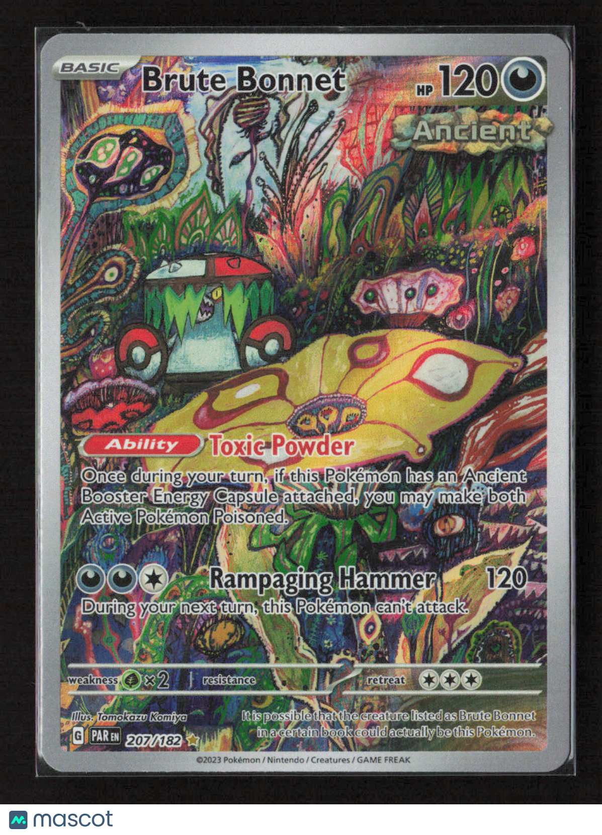 2023 Pokemon Brute Bonnet - 207/182 #207/182 Illustration Rare