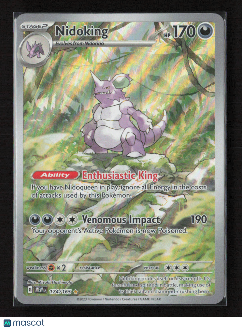 2023 Pokemon Nidoking - 174/165 #174/165 Illustration Rare