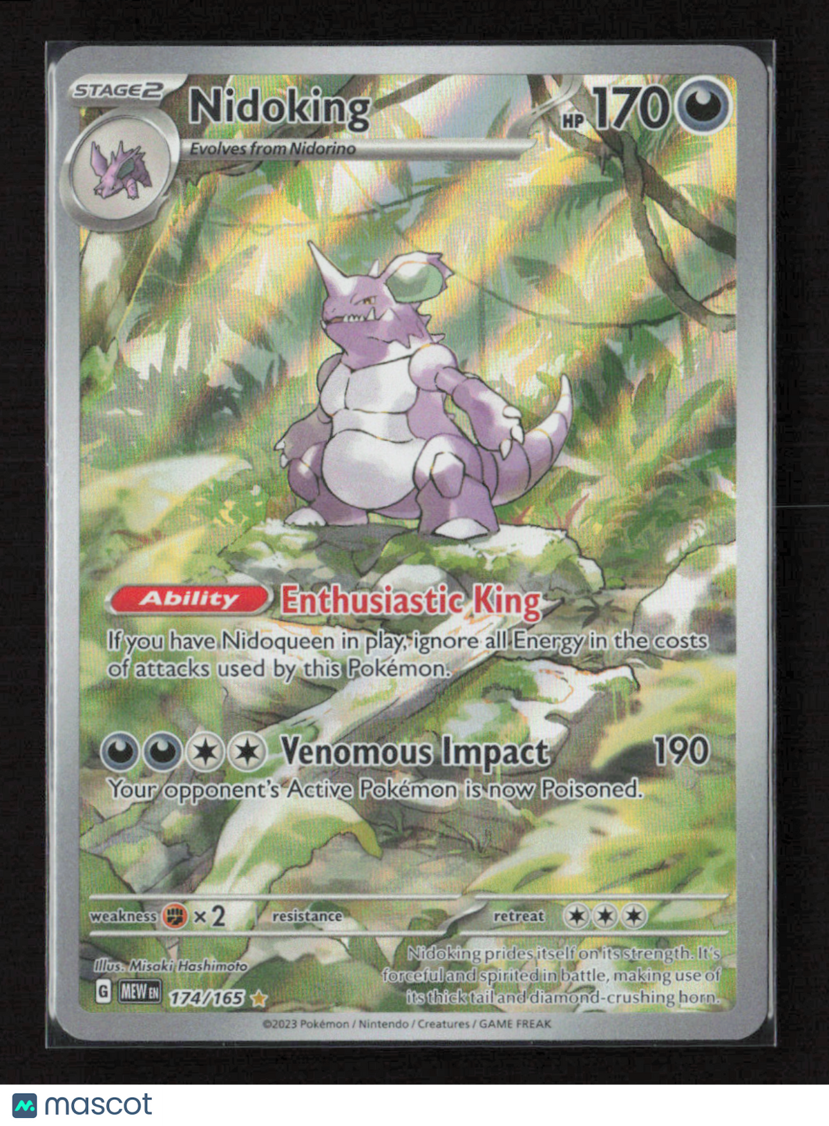 2023 Pokemon Nidoking - 174/165 #174/165 Illustration Rare