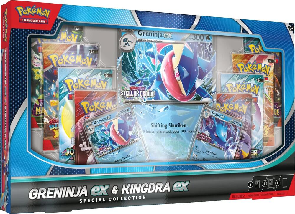 Pokemon TCG:  Greninja EX & Kingdra EX Special Collection Box