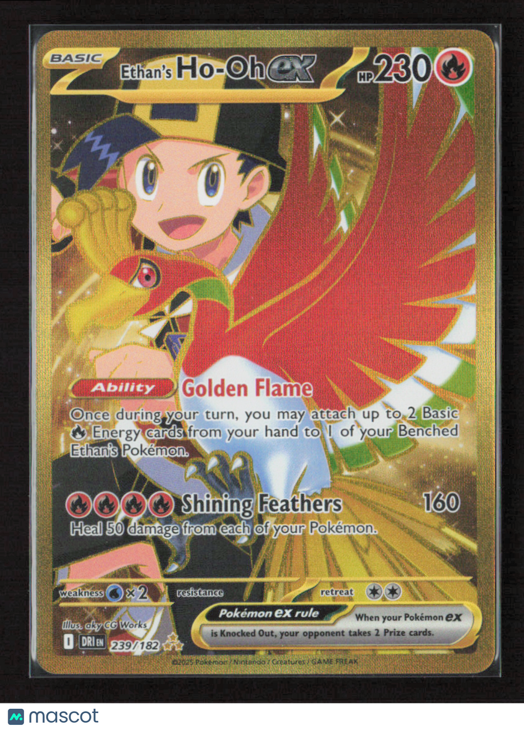 2025 Pokemon Ethan's Ho-Oh ex - 239/182 #239/182 Hyper Rare