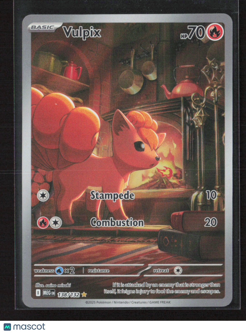 2025 Pokemon Vulpix - 138/132 #138/132 Illustration Rare