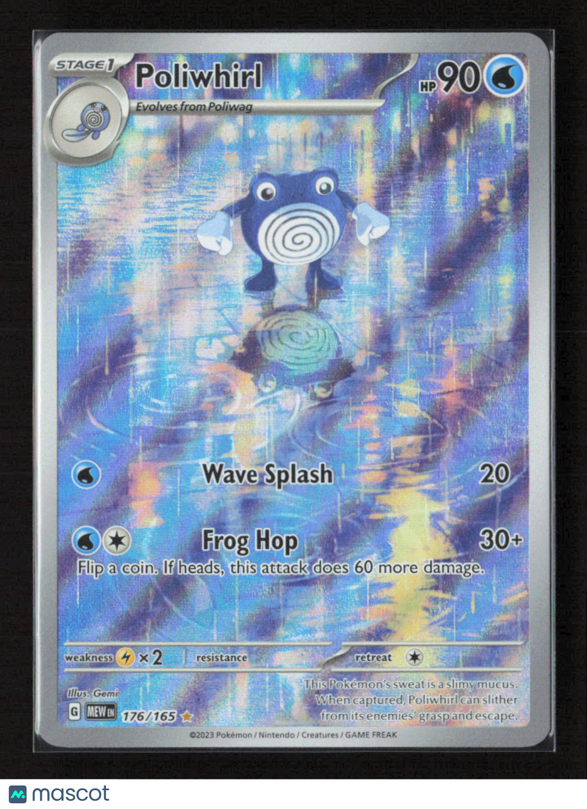 2023 Pokemon Poliwhirl - 176/165 #176/165 Illustration Rare