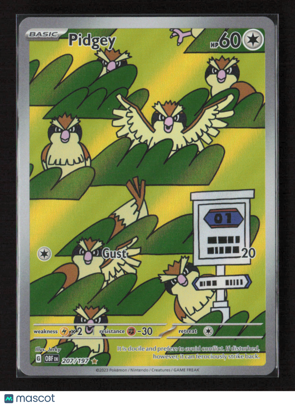 2023 Pokemon Pidgey - 207/197 #207/197 Illustration Rare