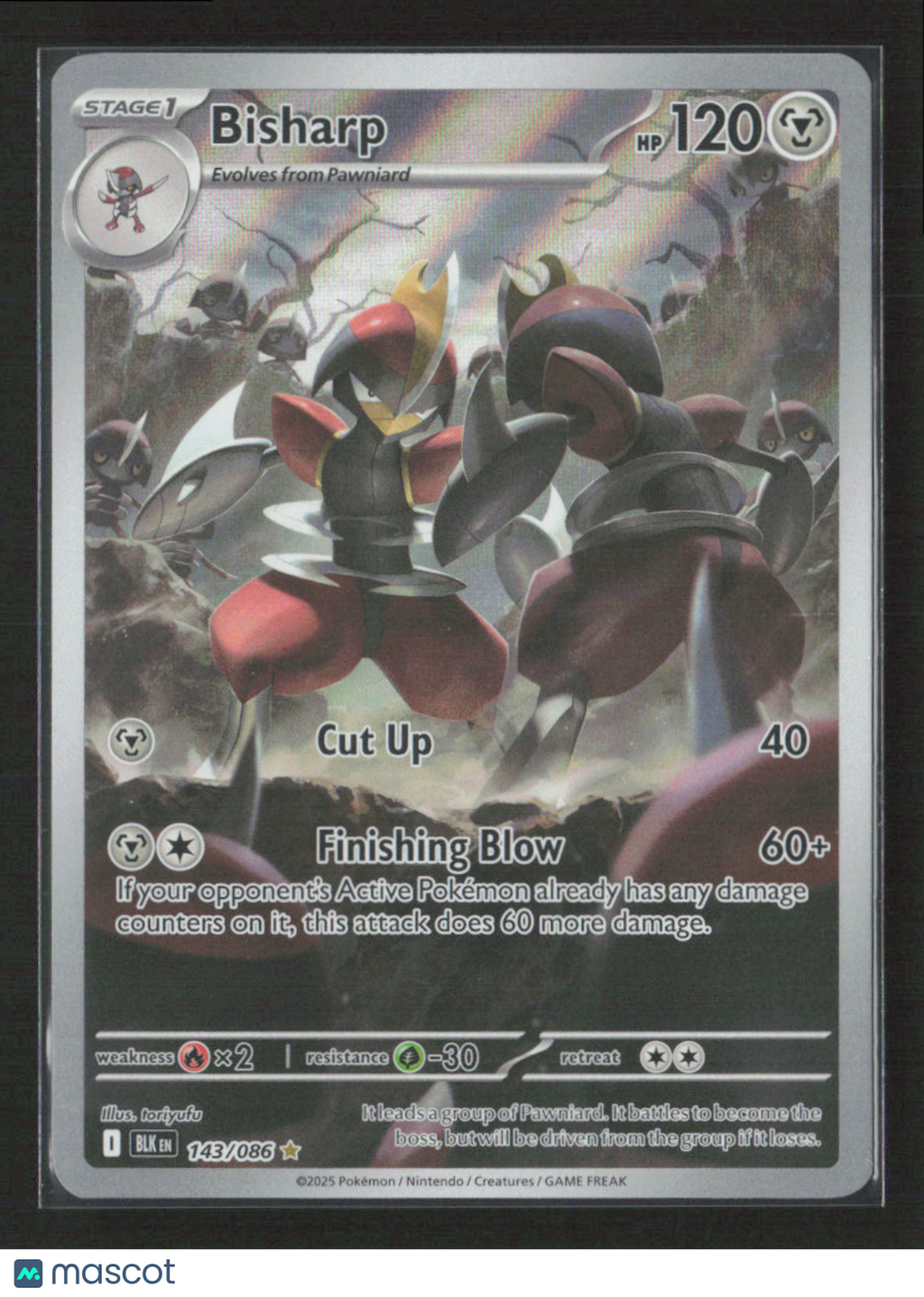 2025 Pokemon Bisharp - 143/086 #143/086 Illustration Rare