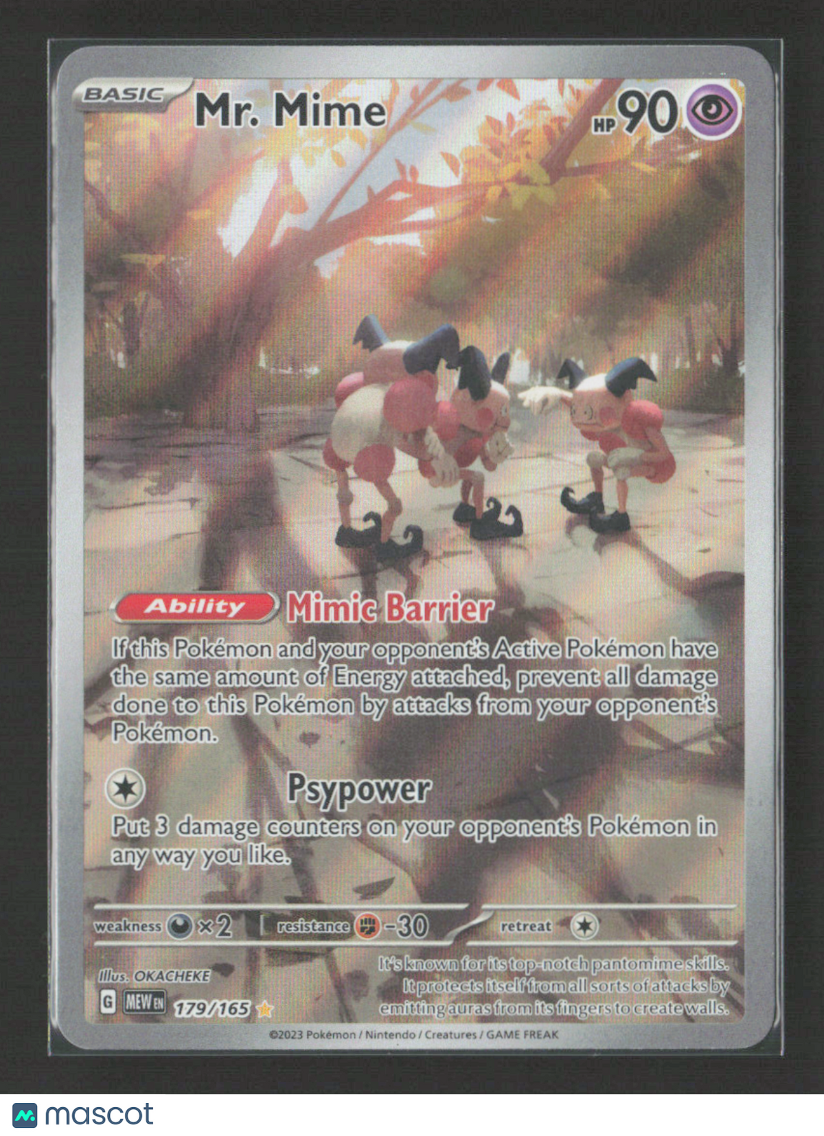 2023 Pokemon Mr. Mime - 179/165 #179/165 Illustration Rare