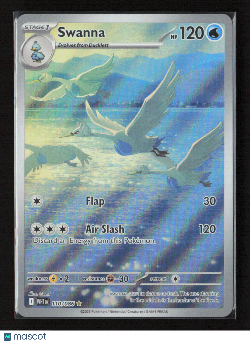 2025 Pokemon Swanna - 110/086 #110/086 Illustration Rare