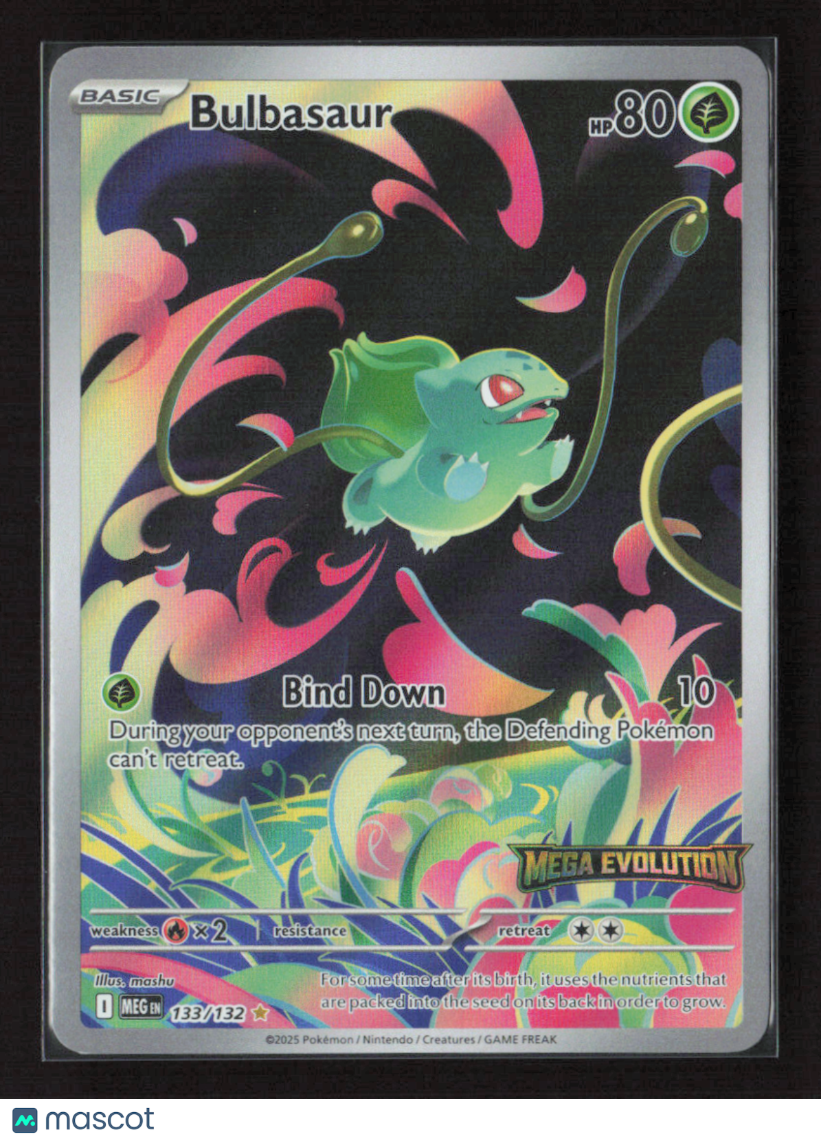 Bulbasaur - 133/132 (Mega Evolution Stamped) #133/132