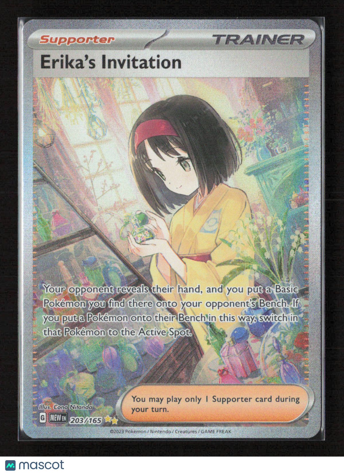 2023 Pokemon Erika's Invitation - 203/165 #203/165 Special Illustration Rare