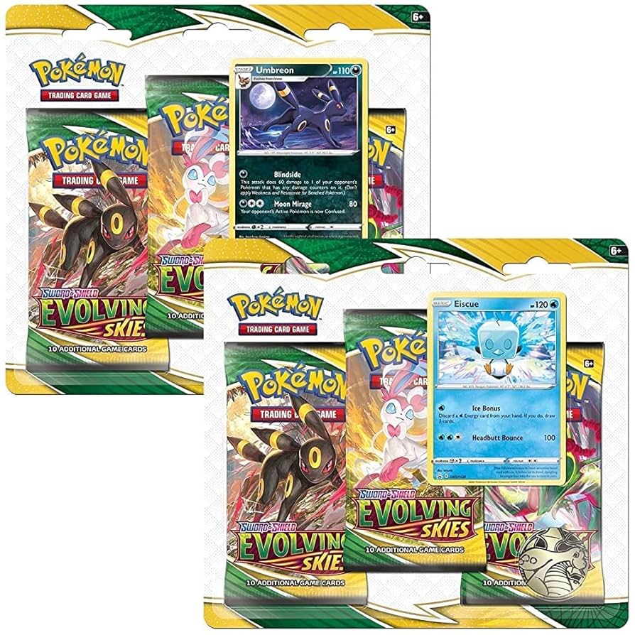 Pokémon TCG: Evolving Skies 3 Pack Blister