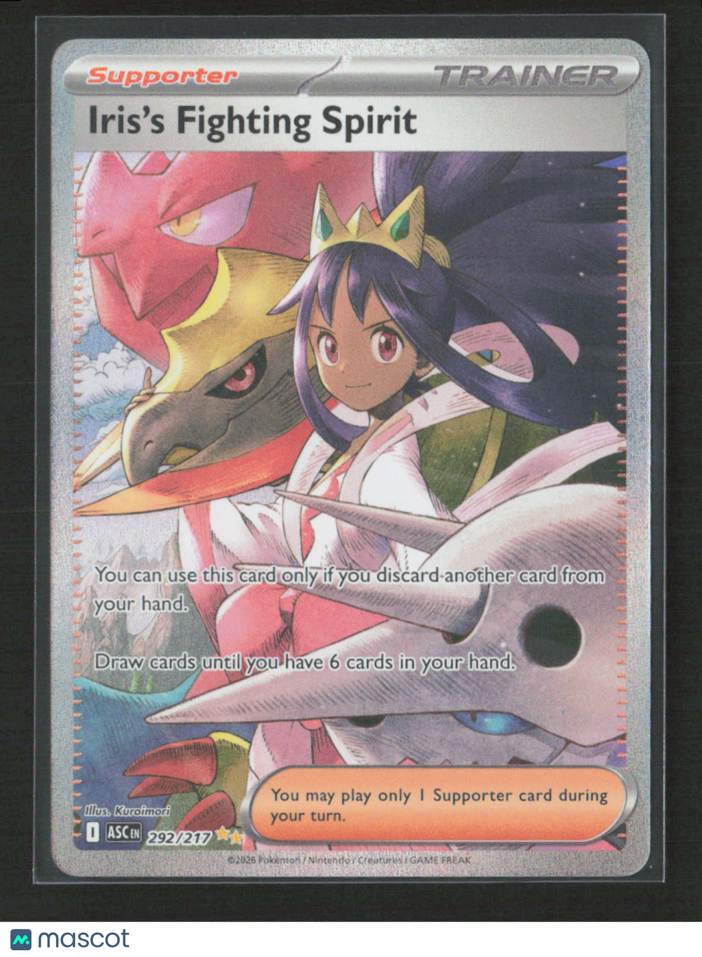 2026 Pokemon Iris's Fighting Spirit - 292/217 #292/217 Special Illustration Rare