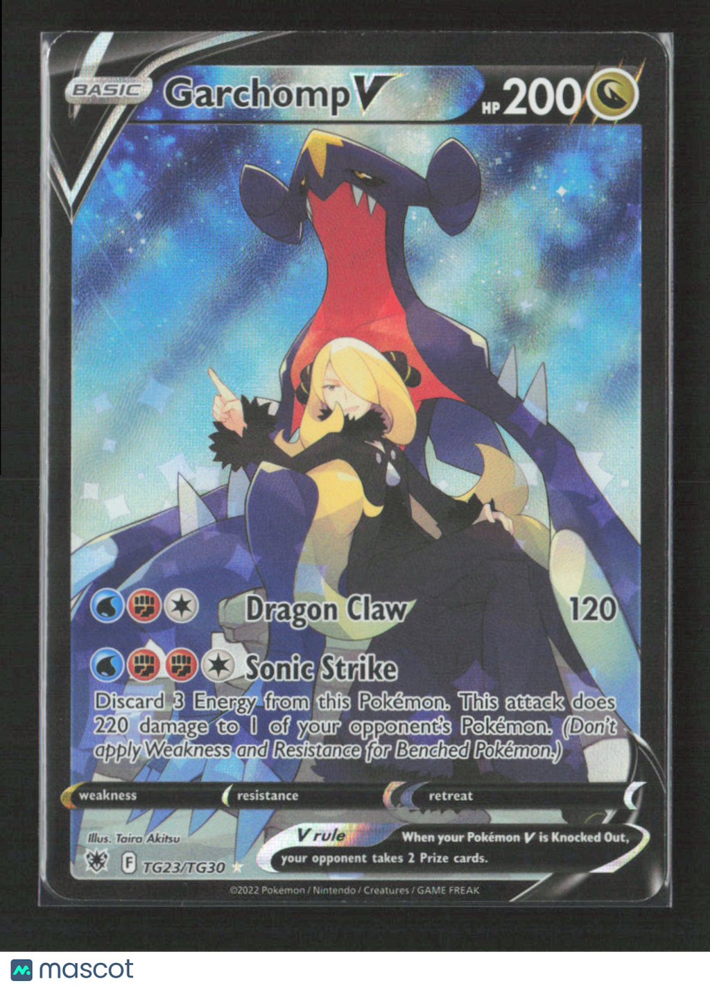 2022 Pokemon Garchomp V #TG23/TG30 Ultra Rare